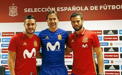Lopetegui, en la rueda de prensa este martes. Lopetegui, en la rueda de prensa este martes.