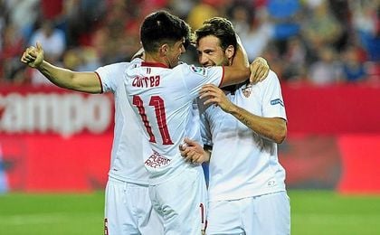 El ´Mudo´, entrenándose con el Sevilla. El ´Mudo´, entrenándose con el Sevilla.