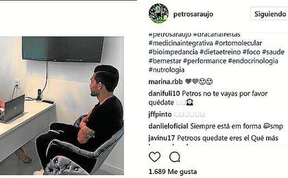 Ceballos le pide a Petros que no se vaya Ceballos le pide a Petros que no se vaya