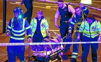 Imagen de uno de los heridos por el atropello. Imagen de uno de los heridos por el atropello.