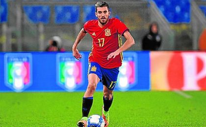 Dani Ceballos, en un partido con la sub 21. Dani Ceballos, en un partido con la sub 21.