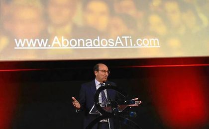 Castro, durante la presentación de la campaña de abonados. Castro, durante la presentación de la campaña de abonados.