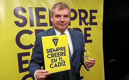 El presidente del Cádiz, Manuel Vizcaíno. El presidente del Cádiz, Manuel Vizcaíno.