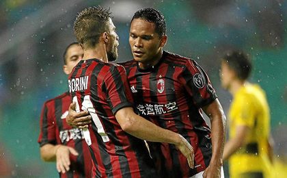 Carlos Bacca no jugó el último amistoso disputado por el Milan. Carlos Bacca no jugó el último amistoso disputado por el Milan.