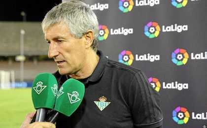 Setién: "Me quedo con la progresión del equipo" Setién: "Me quedo con la progresión del equipo"
