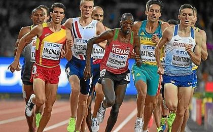 El español Mechaal acabó cuarto en la final de 1500 metros. El español Mechaal acabó cuarto en la final de 1500 metros.