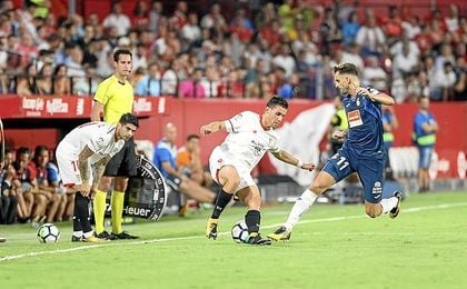 Banega ni salió de inicio ni acabó el partido. Banega ni salió de inicio ni acabó el partido.