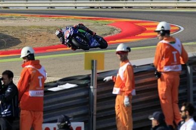 Maverick Viñales suma su quinta mejor clasificación del año, Rossi tercero Maverick Viñales suma su quinta mejor clasificación del año, Rossi tercero