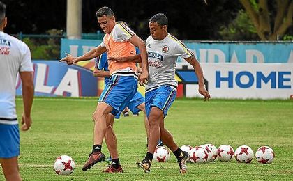 Luis Muriel, en el entrenamiento con Colombia. Luis Muriel, en el entrenamiento con Colombia.