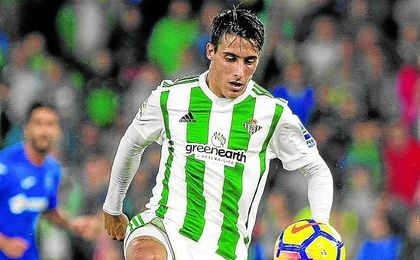 Tello, en un lance del partido ante el Getafe. Tello, en un lance del partido ante el Getafe.