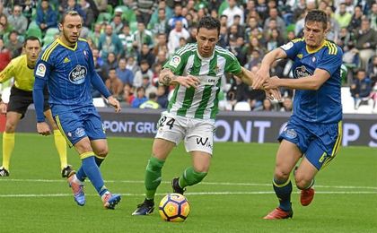Rubén Castro, la temporada pasada en el partido ante el Celta de Vigo. Rubén Castro, la temporada pasada en el partido ante el Celta de Vigo.