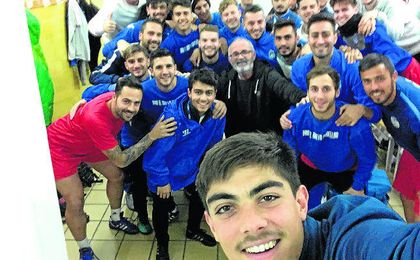 El plantel visueño quiso despedirse así de Eusebio Navarro. El plantel visueño quiso despedirse así de Eusebio Navarro.