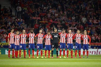 Minuto de silencio por José Manuel Maza en el Atlético-Real Madrid Minuto de silencio por José Manuel Maza en el Atlético-Real Madrid