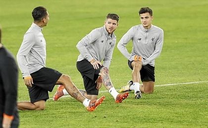 Alberto Moreno, antes Sevilla-Liverpool. Alberto Moreno, antes Sevilla-Liverpool.
