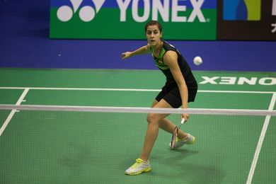Carolina Marín abandona contra la canadiense Li por dolores en la cadera Carolina Marín abandona contra la canadiense Li por dolores en la cadera