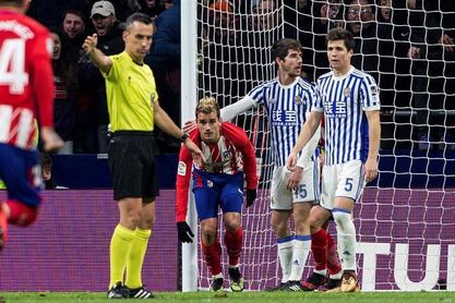 2-1. Griezmann acerca al Atlético al liderato 2-1. Griezmann acerca al Atlético al liderato