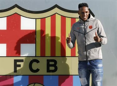 Yerry Mina ya ejerce como barcelonista Yerry Mina ya ejerce como barcelonista