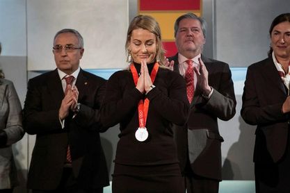 La plata de Pekín cuelga del cuello de Lydia Valentín con 10 años de retraso La plata de Pekín cuelga del cuello de Lydia Valentín con 10 años de retraso