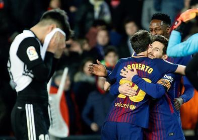 El colombiano Yerry Mina debuta con el Barcelona El colombiano Yerry Mina debuta con el Barcelona