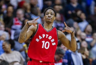 103-123. DeRozan lidera la quinta victoria consecutiva de los Raptors 103-123. DeRozan lidera la quinta victoria consecutiva de los Raptors