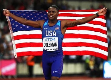 Coleman rebaja el tope mundial de 60 metros (6.34) Coleman rebaja el tope mundial de 60 metros (6.34)