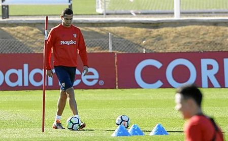 Ganso, en un entrenamiento en la ciudad deportiva. Ganso, en un entrenamiento en la ciudad deportiva.