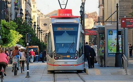 El tranvía llegará hasta Santa Justa por San Francisco Javier y Nervión a partir de 2020. El tranvía llegará hasta Santa Justa por San Francisco Javier y Nervión a partir de 2020.