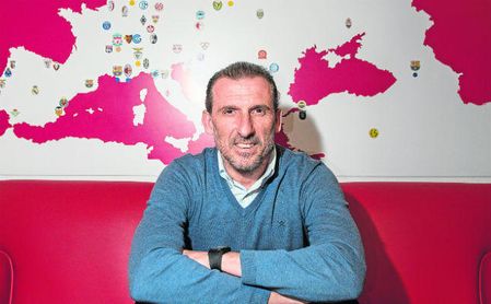 Óscar Arias, durante la entrevista con ESTADIO Deportivo. Óscar Arias, durante la entrevista con ESTADIO Deportivo.