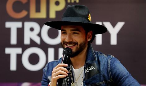 Maluma despide la gira del trofeo de la Copa del Mundo en Colombia Maluma despide la gira del trofeo de la Copa del Mundo en Colombia
