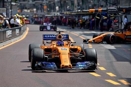 Alonso y Sainz se clasifican entre los diez primeros en Mónaco Alonso y Sainz se clasifican entre los diez primeros en Mónaco