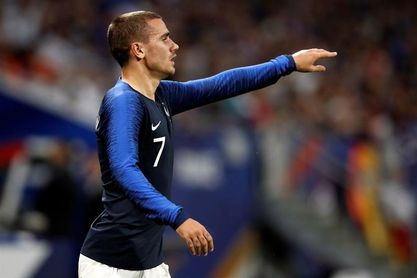 Griezmann durante un partido con la selección francesa. Griezmann durante un partido con la selección francesa.