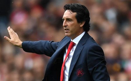 Unai Emery, durante su debut con el Arsenal. Unai Emery, durante su debut con el Arsenal.
