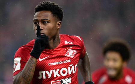 Quincy Promes, jugador del Spartak de Moscú, en la agenda del Sevilla FC. Quincy Promes, jugador del Spartak de Moscú, en la agenda del Sevilla FC.