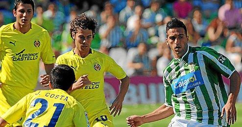 El lateral luso Miguel Lopes durante su etapa en el Betis. El lateral luso Miguel Lopes durante su etapa en el Betis.