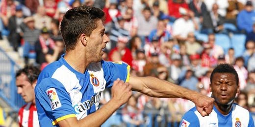 Dídac Vilà celebra un tanto conseguido durante su etapa en el Espanyol. Dídac Vilà celebra un tanto conseguido durante su etapa en el Espanyol.