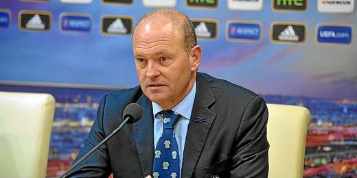 Pepe Mel, en sala de prensa tras el empata a uno ante el Rijeka. Pepe Mel, en sala de prensa tras el empata a uno ante el Rijeka.