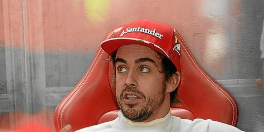 Alonso durante un entrenamiento del GP de Corea. Alonso durante un entrenamiento del GP de Corea.