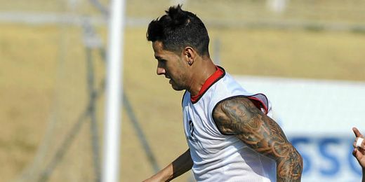 Vitolo se ha entrenado con normalidad. Vitolo se ha entrenado con normalidad.