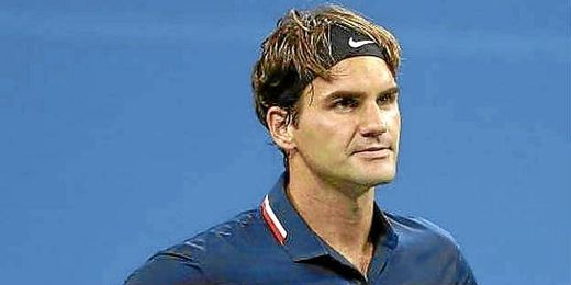 Roger Federer, durante un partido de la pasada temporada. Roger Federer, durante un partido de la pasada temporada.