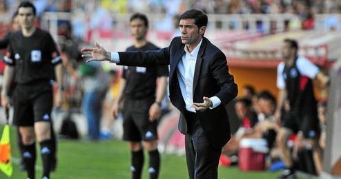 Marcelino elogió a la plantilla sevillista. Marcelino elogió a la plantilla sevillista.