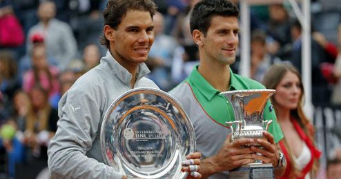 El serbio Novak Djokovic batió a Nadal en el último partido disputado en Roma. El serbio Novak Djokovic batió a Nadal en el último partido disputado en Roma.