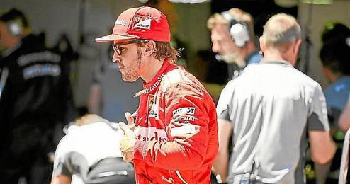 Fernando Alonso, en el paddock del G.P. de Mónaco. Fernando Alonso, en el paddock del G.P. de Mónaco.