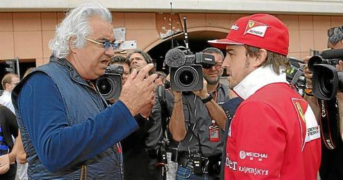 Flavio Briatore, junto a Alonso en Mónaco. Flavio Briatore, junto a Alonso en Mónaco.
