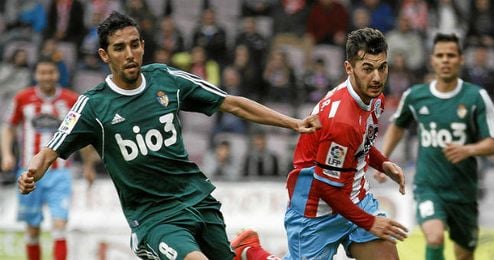 Sergio Rodríguez, en un partido con el Lugo. Sergio Rodríguez, en un partido con el Lugo.