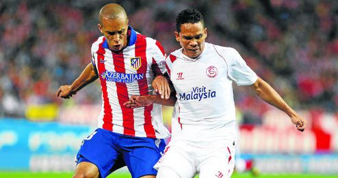 Bacca en el Vicente Calderón. Bacca en el Vicente Calderón.