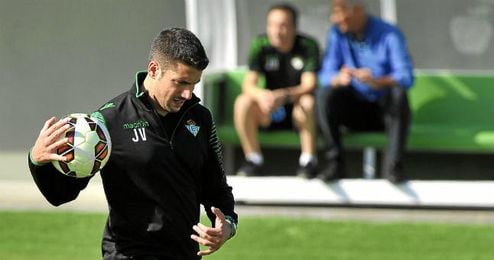 Julio Velázquez durante un entrenamiento Julio Velázquez durante un entrenamiento