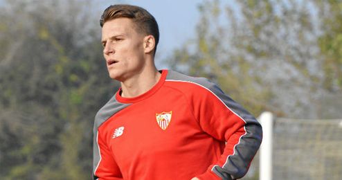 Imagen de este viernes de Gameiro realizando carrera continua. Imagen de este viernes de Gameiro realizando carrera continua.