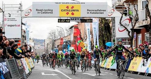 Imagen de la llegada a Olot en la pasada edición. Imagen de la llegada a Olot en la pasada edición.
