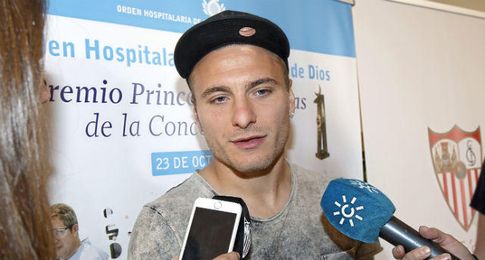 Immobile, ante los medios de comunicación. Immobile, ante los medios de comunicación.