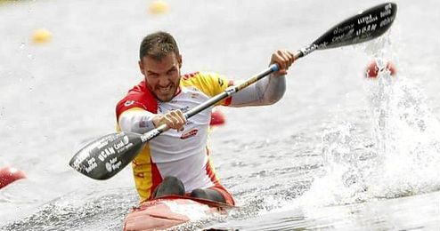 Saúl Craviotto durante la final de K1 200 en el Preolímpico de Duisburgo. Saúl Craviotto durante la final de K1 200 en el Preolímpico de Duisburgo.